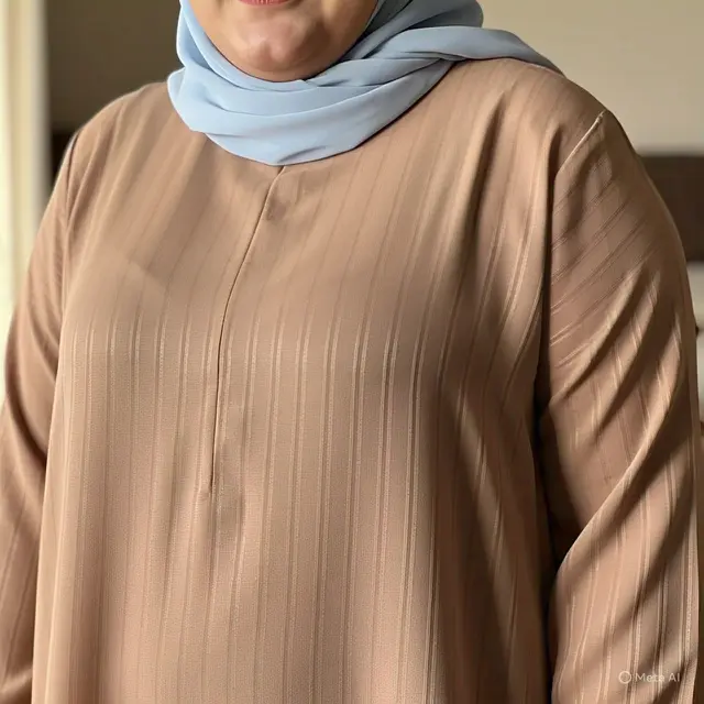Tunik dengan Motif Vertikal