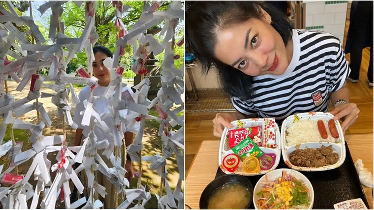 6 Potret Lulu Tobing Liburan di Jepang, Asyik Berburu Kuliner