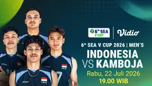 SEA V Cup Men 2026: Indonesia vs Kamboja di Vidio (Doc.vidio)