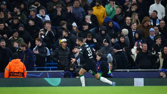 Feyenoord memaksa City bermain imbang 3-3 di Liga Champions