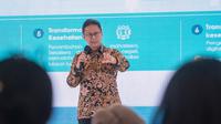 Menteri Kesehatan RI Budi Gunadi Sadikin&nbsp;bersama para stakeholder saat peluncuran platform SATUSEHAT di Hotel Raffless Jakarta pada Selasa, 26 Juli 2022. (Dok Kementerian Kesehatan RI)