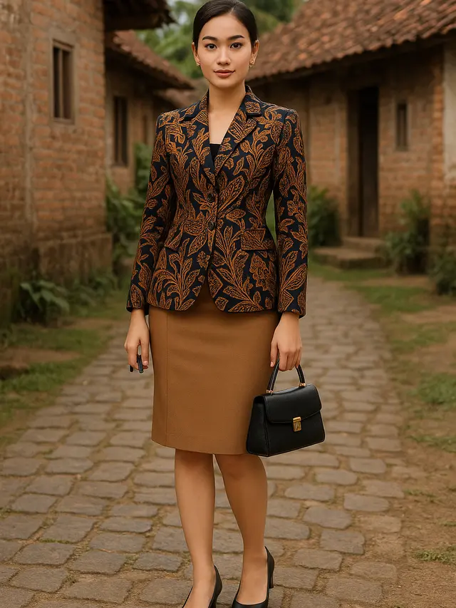Model Batik Modern untuk Kondangan di Kampung