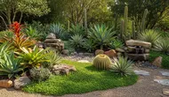 7 Inspirasi Xeriscape Bergaya Tropis yang Bikin Halaman Tetap Hijau Meski Minim Air