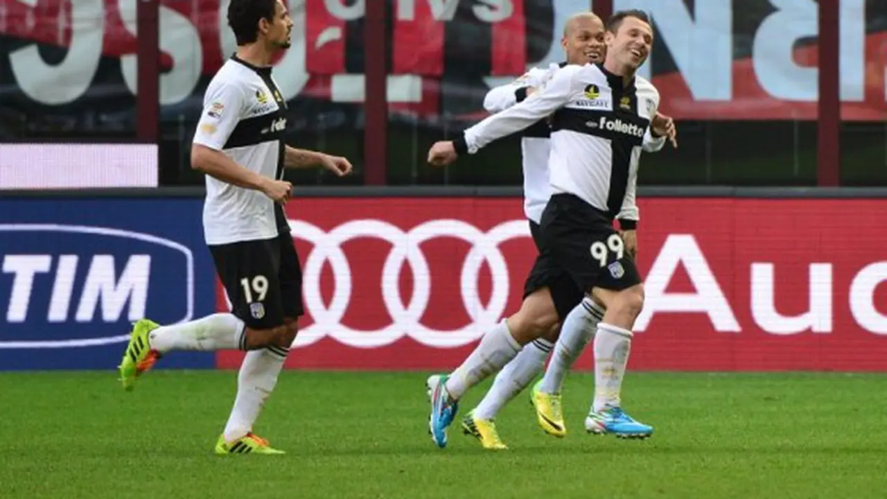 Perayaan Gol Pemain Parma