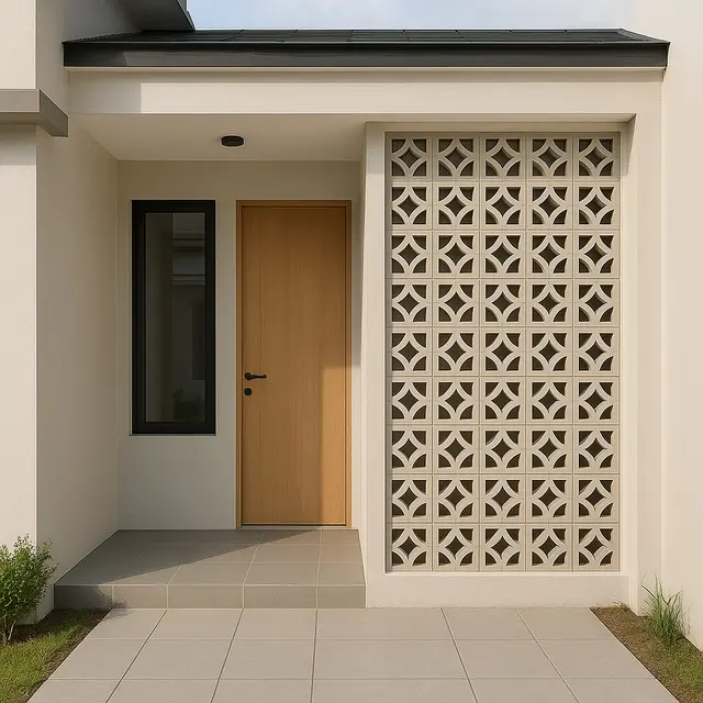 Model Teras Minimalis Modern 2025 untuk Rumah Subsidi (Image by ChatGPT)