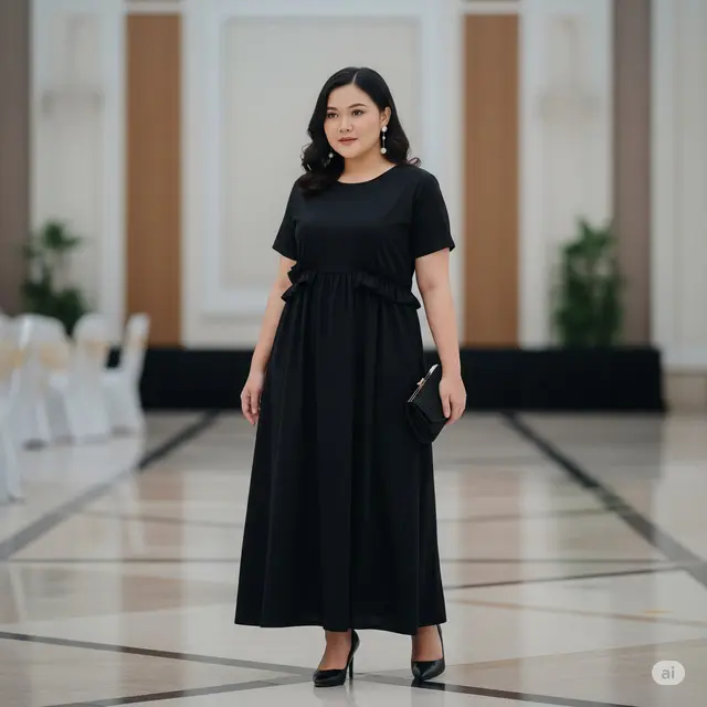 Tips Pilih Baju Kondangan untuk Wanita Gemuk Biar Terlihat Langsing
