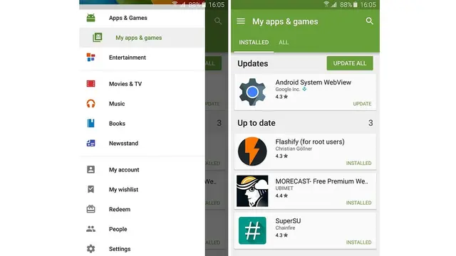 Update aplikasi