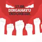 Ilustrasi HUT RI, Kemerdekaan Indonesia, dirgahayu Indonesia. (Image by Freepik)