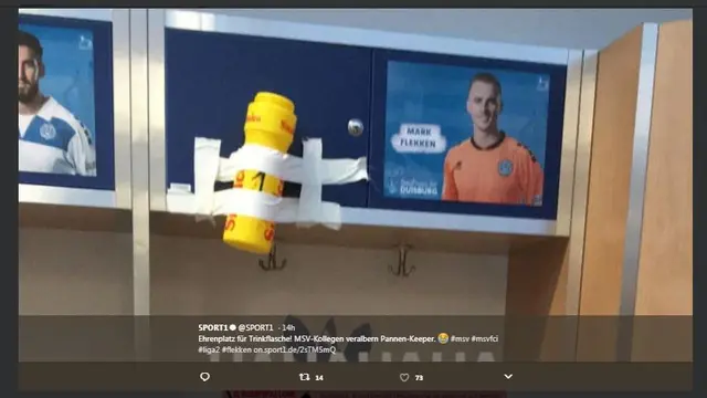 Botol minuman, Mark Flekken.