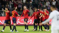 Spanyol pada putaran final Piala Dunia 2022 bergabung di Grup E bersama Jerman, Kosta Rika dan Jepang. (AFP/Khalil Mazraawi)