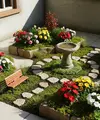Ide Taman Bunga Mini untuk Teras. (AI Generated)