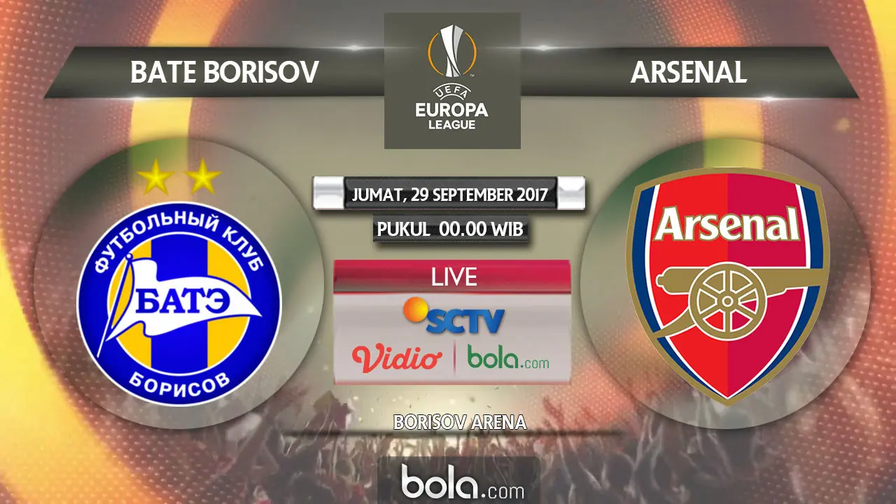 BATE Borisov Vs Arsenal