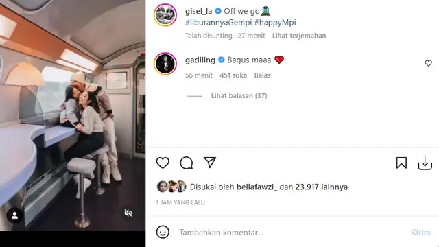 Gisel - Gading Marten (Foto: Instagram/@gisel_la)