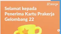 Peserta Kartu Prakerja Gelombang 22 Buruan Beli Pelatihan Pertama Sebelum Hangus 30 November 2021
