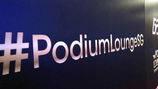 The Podium Lounge, tempat pesta juara F1 GP Singapura (Liputan6.com/Cakrayuri Nuralam)