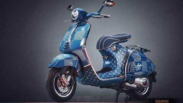 Cuma Satu Di Dunia Ini Yang Spesial Dari Vespa 946 Edisi Louis Vuitton Otomotif Liputan6 Com