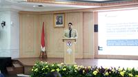 Menteri Pemuda dan Olahraga (Menpora) Dito Ariotedjo saat melepas Tim Seni Embun Pagi Primary School yang akan berlaga di ajang &ldquo;The 14th WDF 2025 International Dance Competition Program&rdquo; di Seoul, Korea Selatan 14-17 Agustus 2025 (Istimewa)