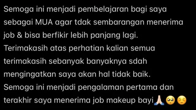 Viral Bayi Dirias Seperti Orang Dewasa, Makeup Artist Ungkap Alasannya dan Minta Maaf