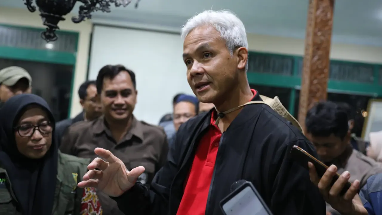 Gubernur Jawa Tengah Ganjar Pranowo saat di Pendopo Soeharto Whitlam, Desa Dieng Kulon, Kecamatan Batur, Kabupaten Banjarnegara, Jateng. (Istimewa)
