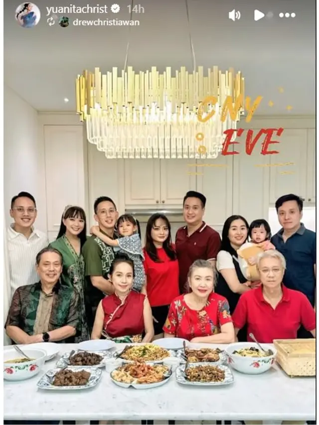 10 Artis Rayakan Imlek 2025 Bareng Keluarga, Semangat Sambut Keberuntungan