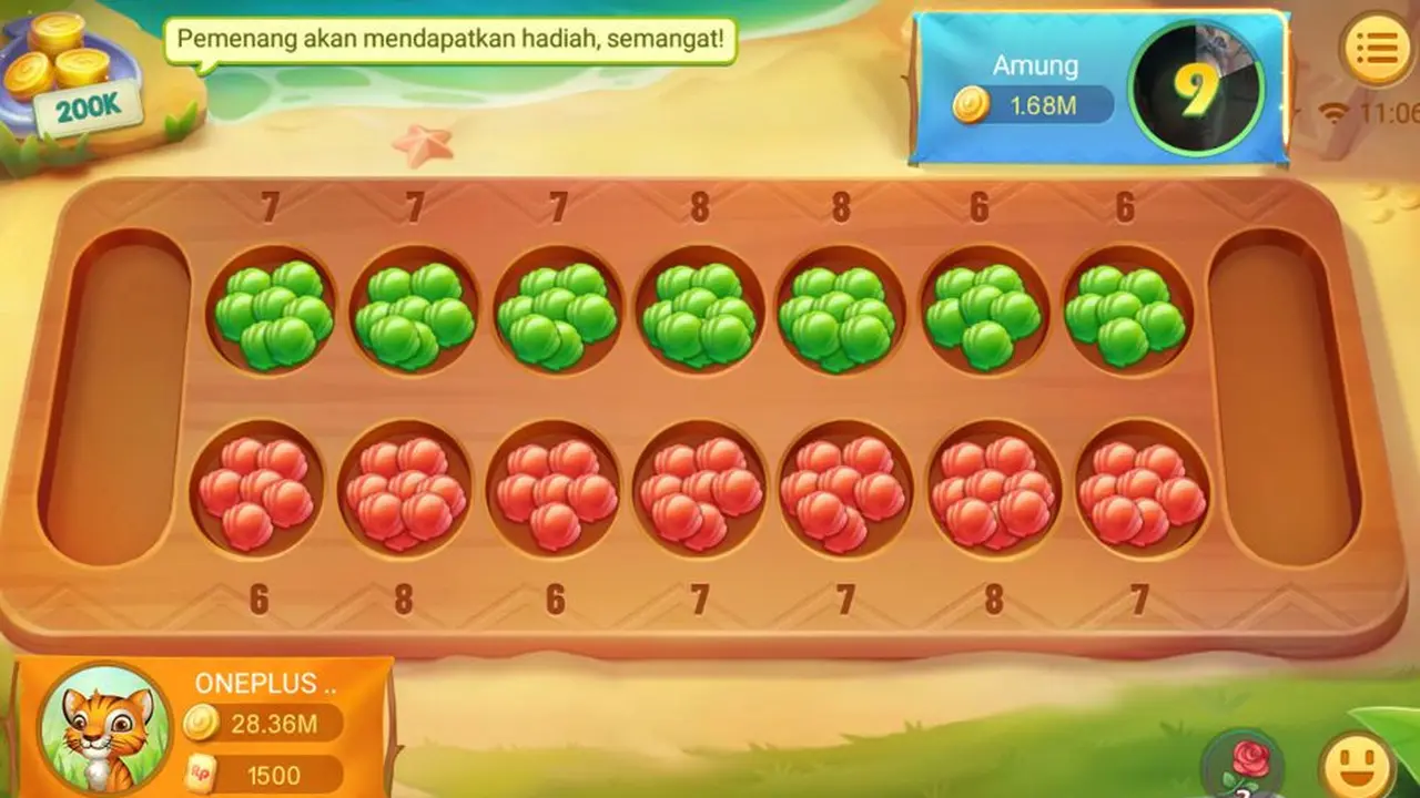 Congklak di Gim Higgs Domino Island
