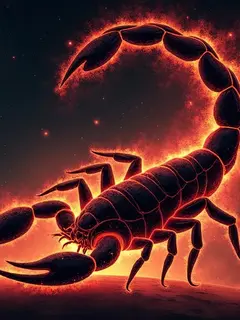 logo ramalan zodiak scorpio (sumber: AI generated)