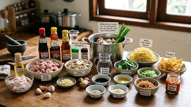 Resep Mie Ayam Jamur Rumahan yang Gurih ala Pedagang