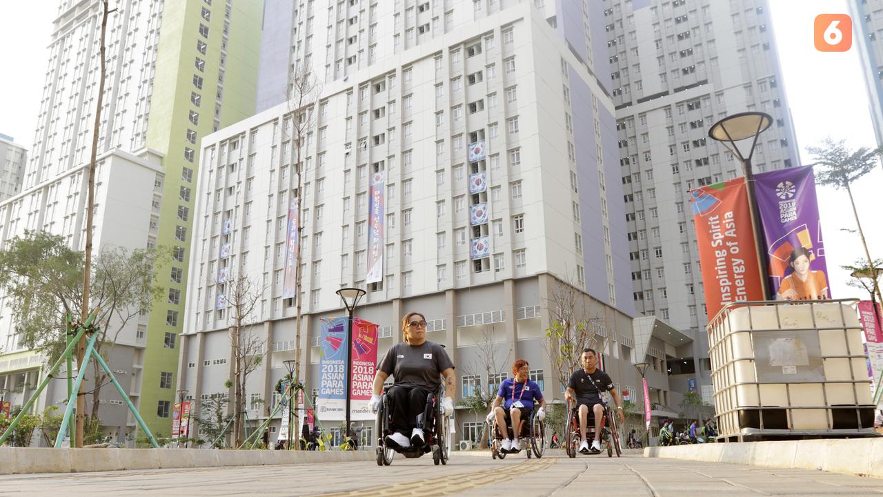 Kegiatan Atlet Asian Para Games 2018 di Wisma Atlet Kemayoran