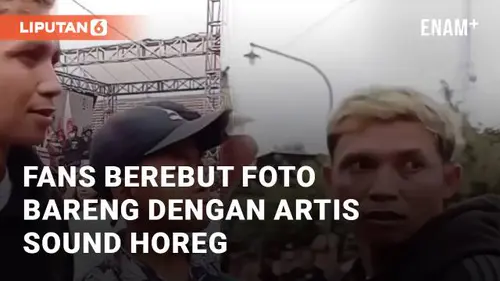 VIDEO: Viral Fans Berebut Foto Bareng dengan Artis Sound Horeg, Sang Artis Emosi