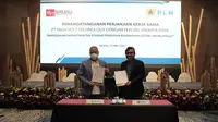 Perjanjian kerjasama ditandatangani oleh General Manager PLN UID Jakarta Raya, Doddy B. Pangaribuan dan Direktur Utama PT High Volt Technology, Cawir Damai Ginting.