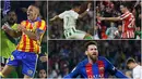 Berikut ini deretan top scorer La Liga Spanyol 2017/2018 hingga pekan kedelapan. (Kolase foto-foto AP dan AFP)