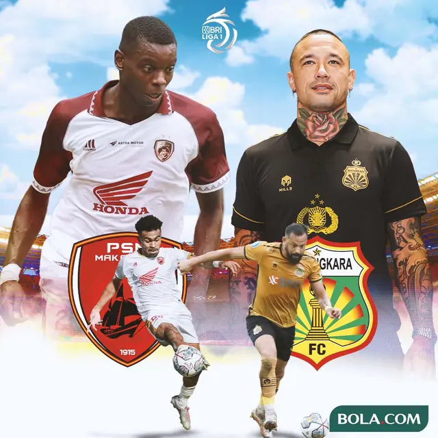 BRI Liga 1 - Duel Antarlini - PSM Makassar Vs Bhayangkara FC