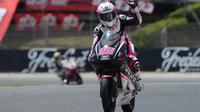 Ana Carrasco juara Supersport 300. (AFP/Josep Lago)
