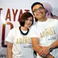 Pasangan selebriti Cynthia Lamusu dan Surya Saputra saat press screening film 'Ayat-ayat Adinda' di kawasan Kuningan, Jakarta, Senin (8/6/2015). (Liputan6.com/Panji Diksana)