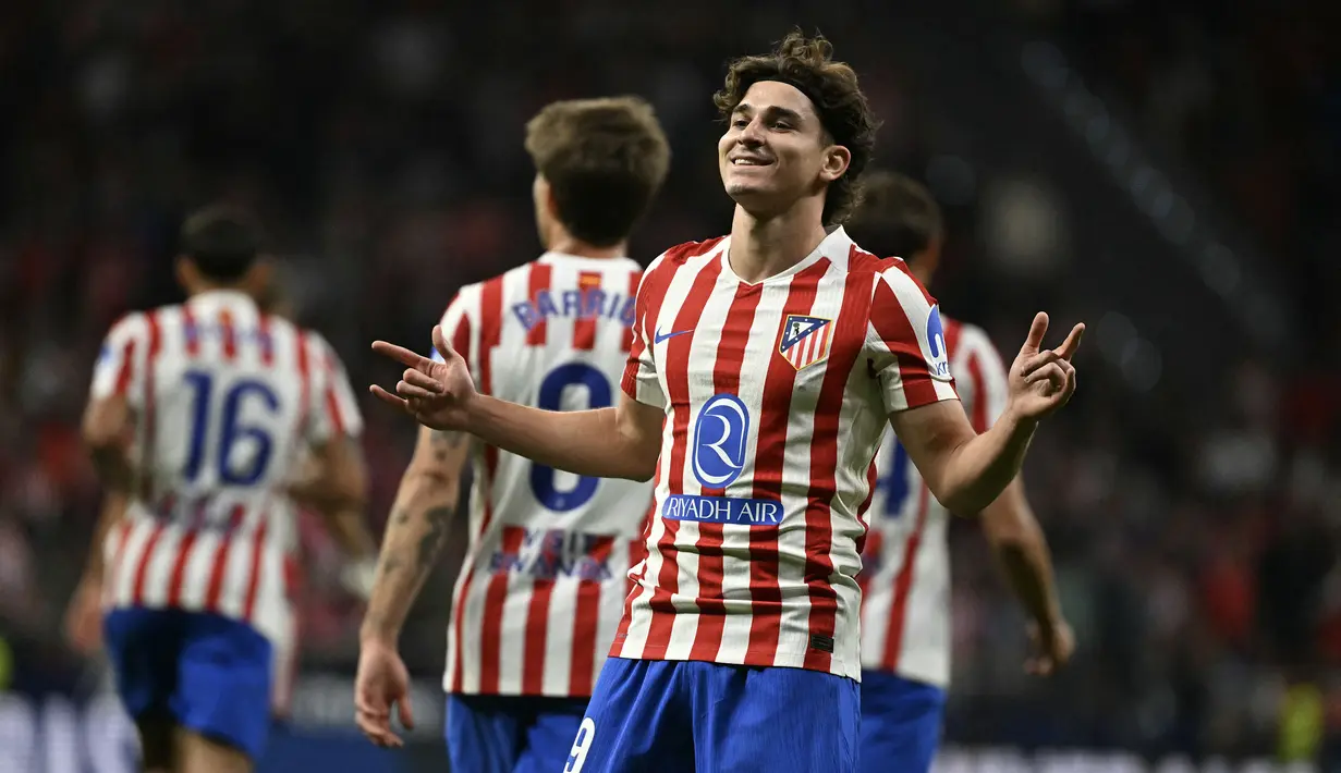 Kemenangan itu turut mengantarkan Atletico menempati peringkat 9 dengan mengoleksi 9 poin. (AFP/Javier Soriano)