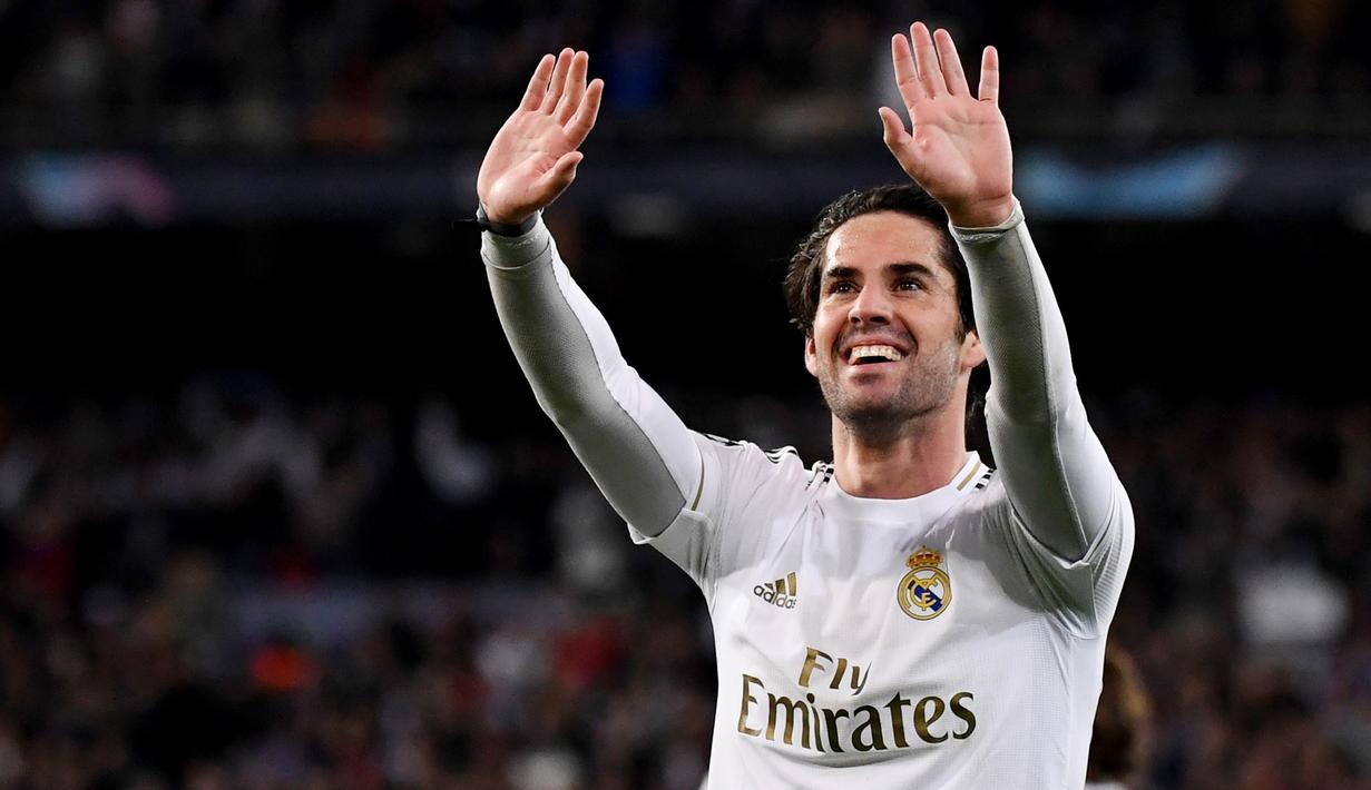 4. Isco - Pemain asal Spanyol itu  bukanlah pilihan utama Zinedine Zidane di skuat Real Madrid saat ini. Pria 28 tahun itu sudah dikaitkan dengan kepindahan ke Manchester City, Chelsea dan Liverpool. (AFP/Pierre-Philippe Marcou)