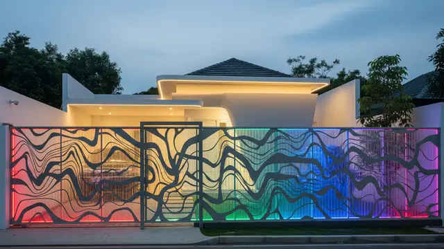 Model Rumah Kecil Tapi Mewah dengan Pagar Besi Kombinasi Polikarbonat 2025/ Ilustrasi AI