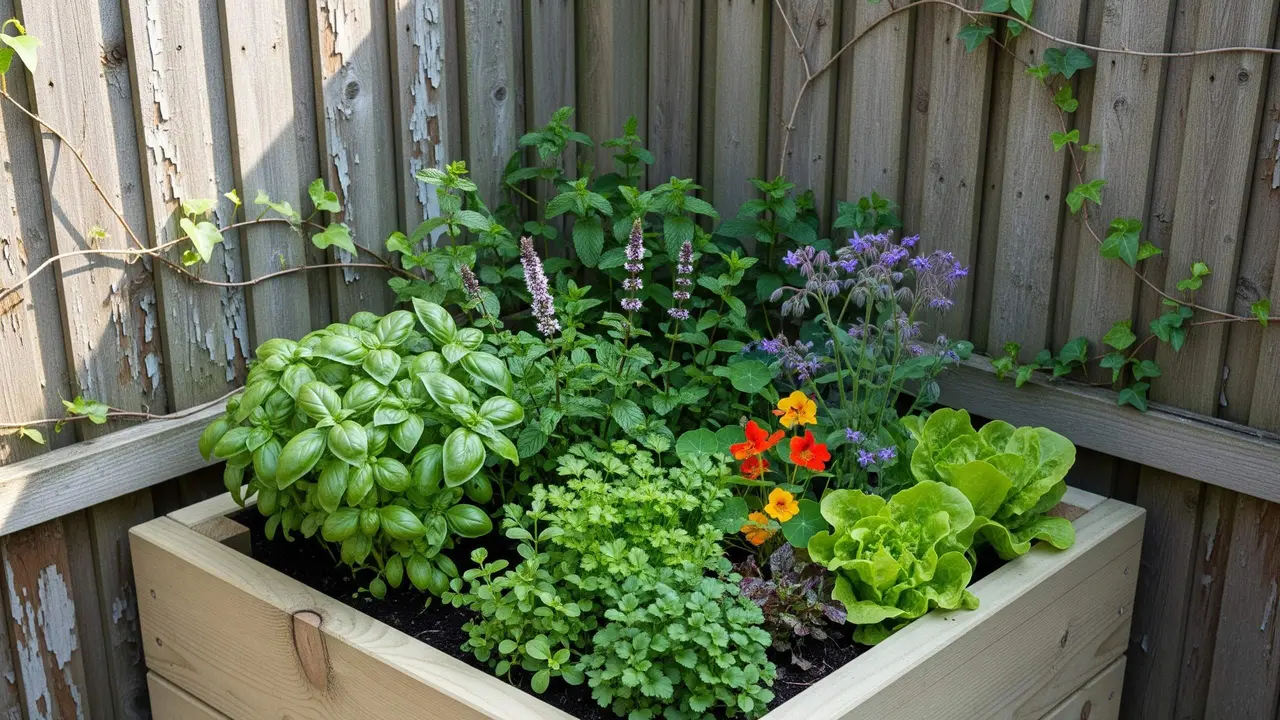 Ide Kebun Sayur Mini dengan Bedeng Kecil di Pojok Halaman