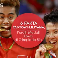 Tantowi-Liliyana, pasangan ganda campuran badminton Indonesia berhasil meraih medali emas di Olimpiade Rio. (Via: bola.com | Digital Imaging: Muhammad Iqbal Nurfajri)