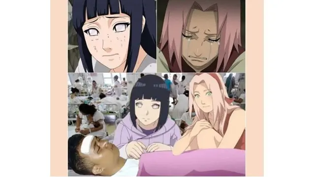 6 Editan Foto Pria Bareng Sakura di Anime Naruto ini Bikin Ketawa Geli