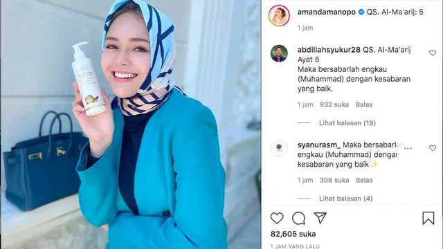 Amanda Manopo Berhijab. (instagram.com/amandamanopo)