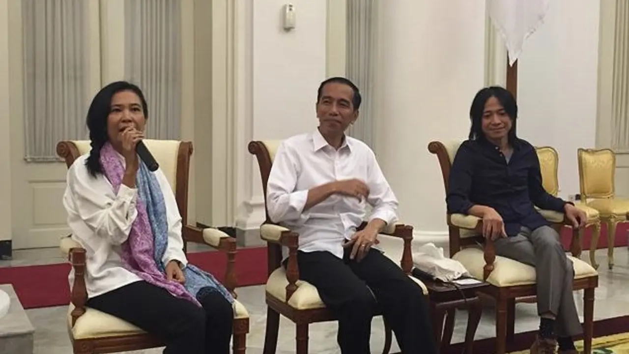 Presiden Jokowi dan artis