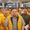 Ketum DPP Partai Golkar, Airlangga Hartarto menghadiri konsolidasi partai Golkar di salah satu hotel kawasan Makassar, Sulawesi Selatan. (Liputan6.com/Dicky Agung Prihanto)