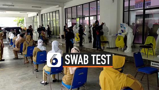 VIDEO: Usai Libur Panjang ASN Pemkot Cimahi Jalani Test Swab