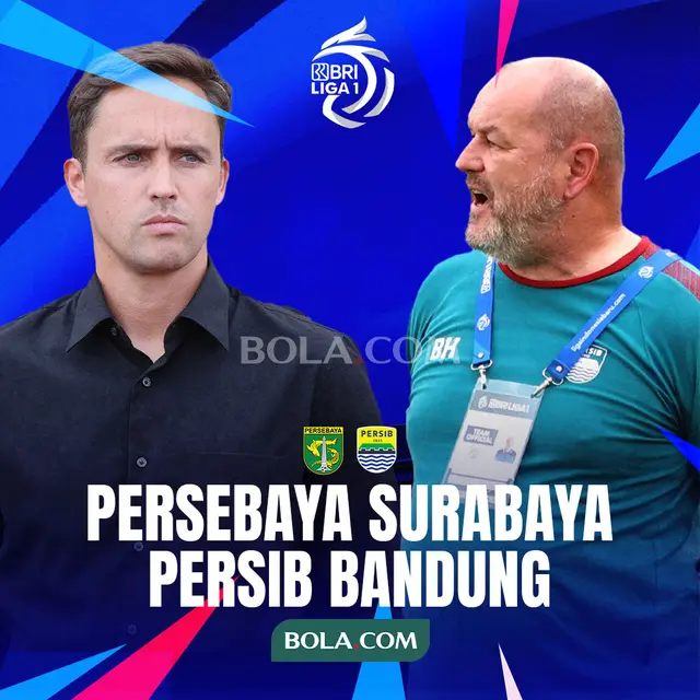BRI Liga 1 - Persebaya Surabaya Vs Persib Bandung - Duel Pelatih