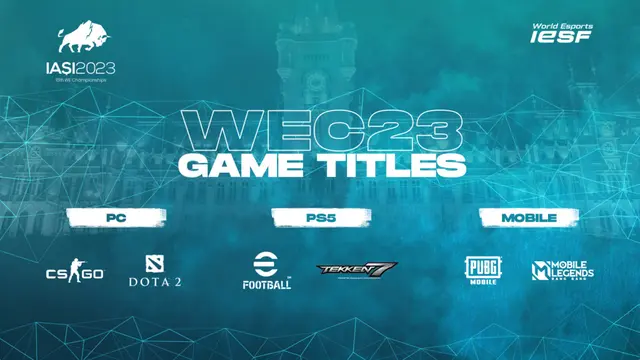 6 judul game di IESF World Esports Championship 2023 (IESF)