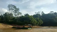 Sungai Mahakam di Kalimantan. (Maul/Liputan6.com)