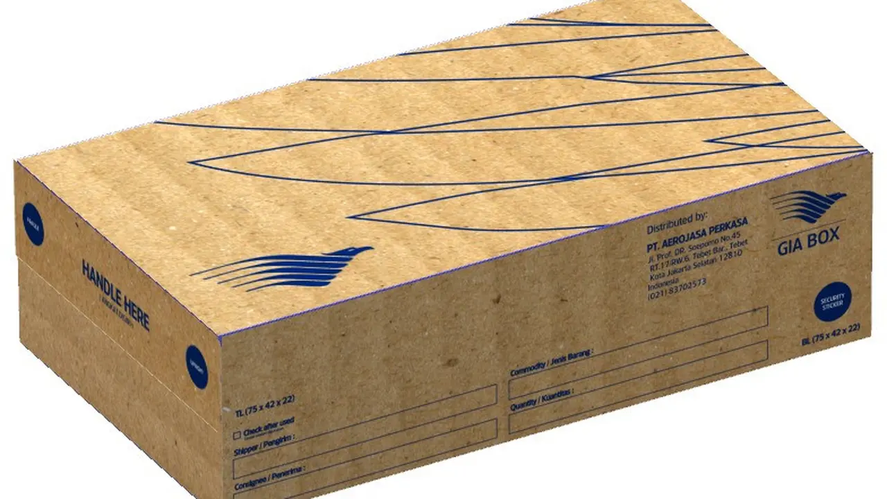Produk packaging Garuda Indonesia yang ramah lingkungan