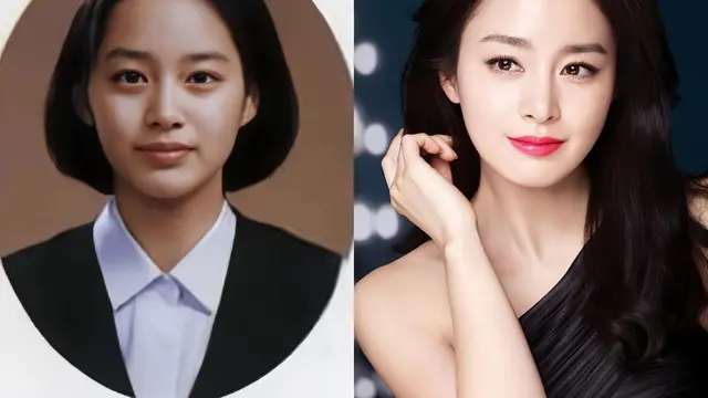 Potret dulu dan kini Kim Tae Hee. [Foto: TikTok/xxoxxofm]