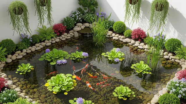 Kolam Ikan Dangkal yang Bisa Dipadukan dengan Kebun Mini/Gemini AI